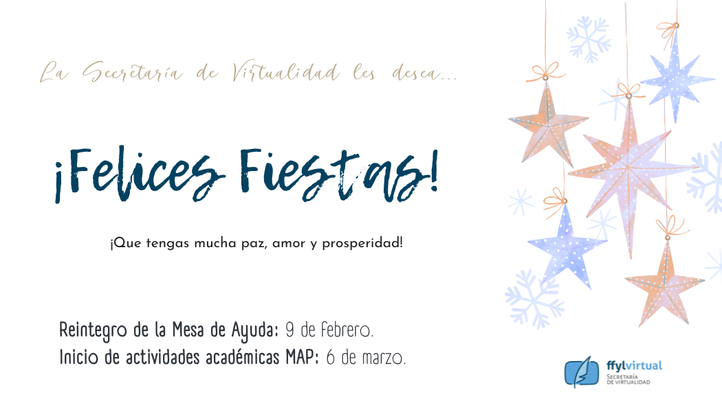Felices fiestas
